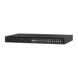 N1124P-ON Dell EMC PowerSwitch 24 Ports GE (12 PoE+ 190W), 4 SFP+ Uplink