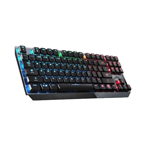 Bàn phím cơ gaming có dây MSI Vigor GK50 TKL Kailh Low Profile Switch (màu đen) (S11-04US272-GA7)