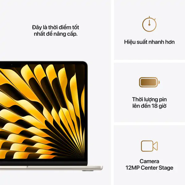 MacBook Air M4 13 inch 8GPU 10CPU 16GB 256GB - Chính Hãng VN - MW123SA/A