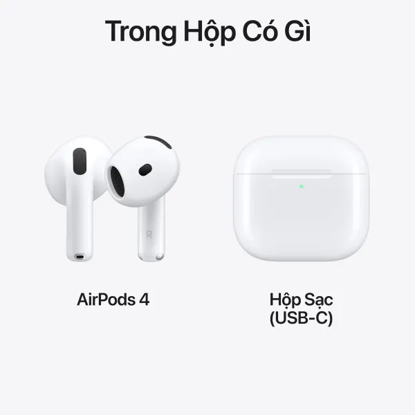 Tai nghe Bluetooth Apple AirPods 4 | Chính hãng Apple Việt Nam