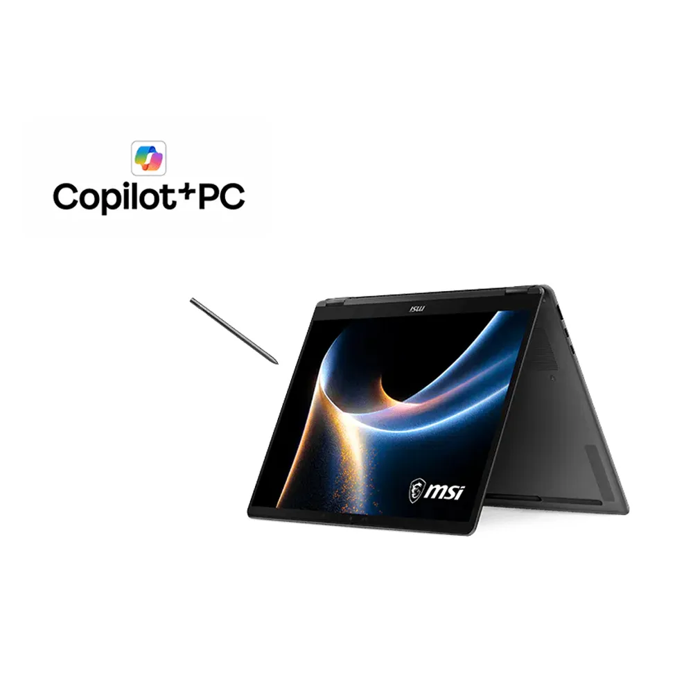 Laptop MSI Prestige 14 Flip AI+ D3MTG-021VN (Intel Core Ultra 9 386H/Intel Arc graphics/14 inch FHD+/Touch Screen/32GB/1TB/Windows 11 Home/Xám)
