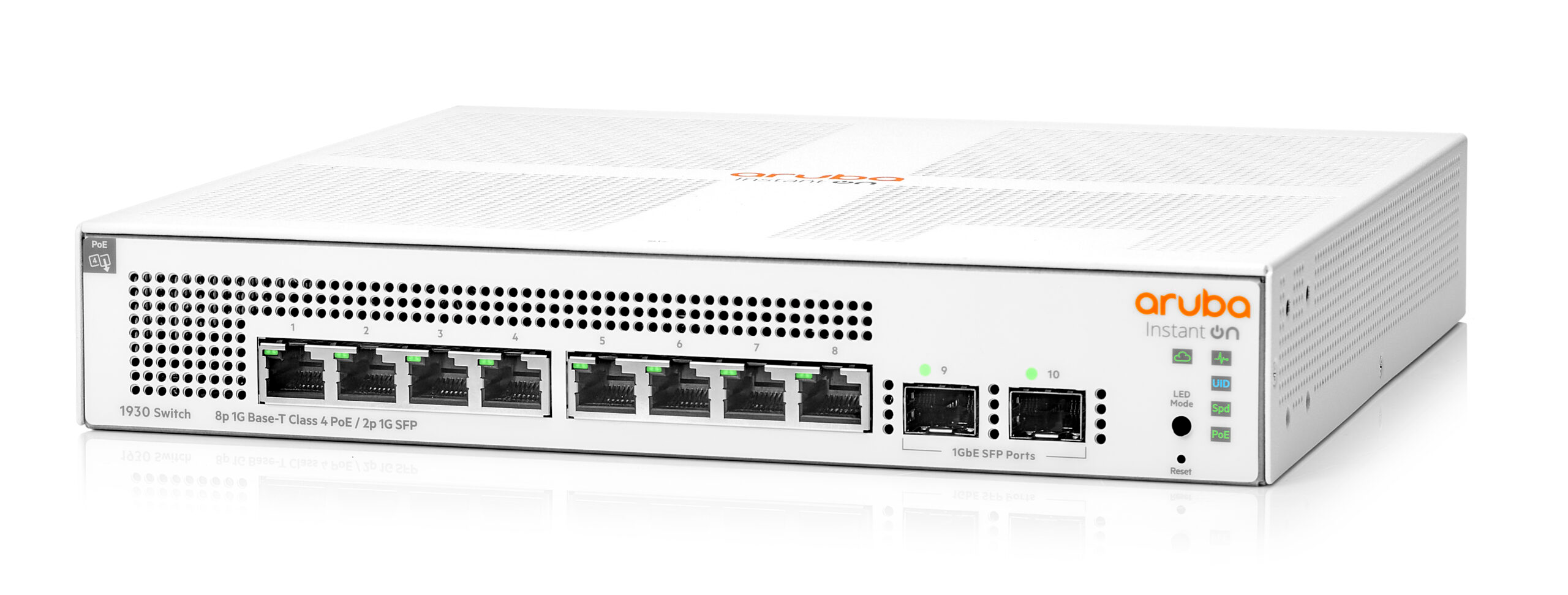 Thiết bị chuyển mạch Switch Aruba Instant On 1930 8G 2SFP POE (124W) JL681A