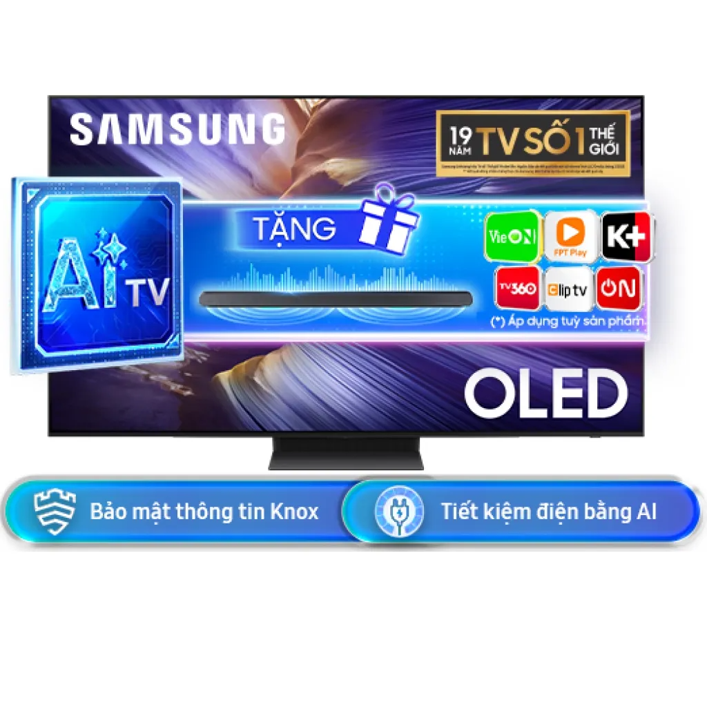 Smart Tivi OLED Samsung 4K 65 inch QA65S90FAEXXV Đen