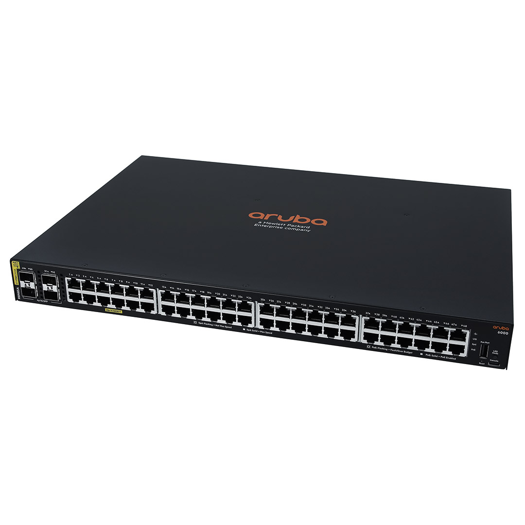 Switch Aruba 6000 48G CL4 PoE 4SFP 370W R8N85A