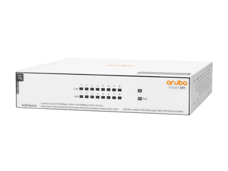 Switch PoE Aruba Instant On 1430 8G 64W (R8R46A)