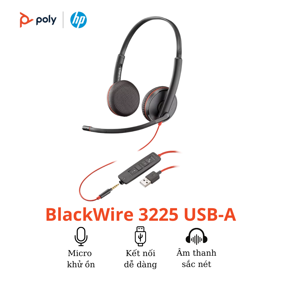 Tai Nghe Poly BlackWire C3225
