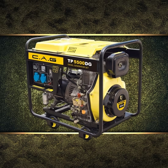 Máy phát điện dự phòng khẩn cấp 5kW 5000W chạy bằng dầu diesel, ổn định, di động và không gây tiếng ồn