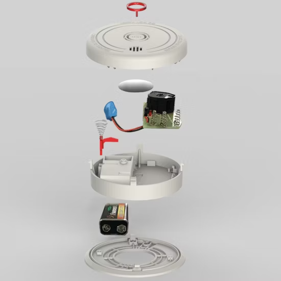 Đầu báo khói quang điện dùng pin