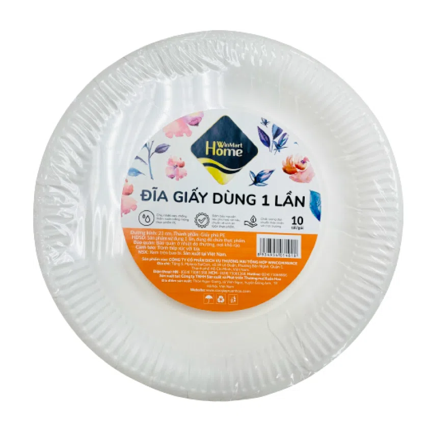 Đĩa giấy WinMart Home 21cm (10c/g)