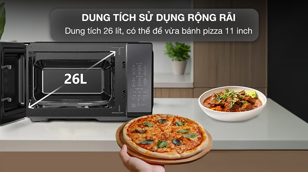 Lò vi sóng có nướng Toshiba 26 lít MW3-EG26PE(BM) VN