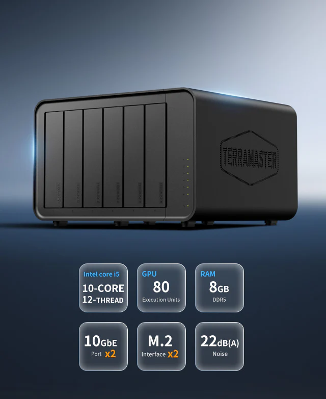 Thiết bị lưu trữ mạng NAS TerraMaster F6-424 Max