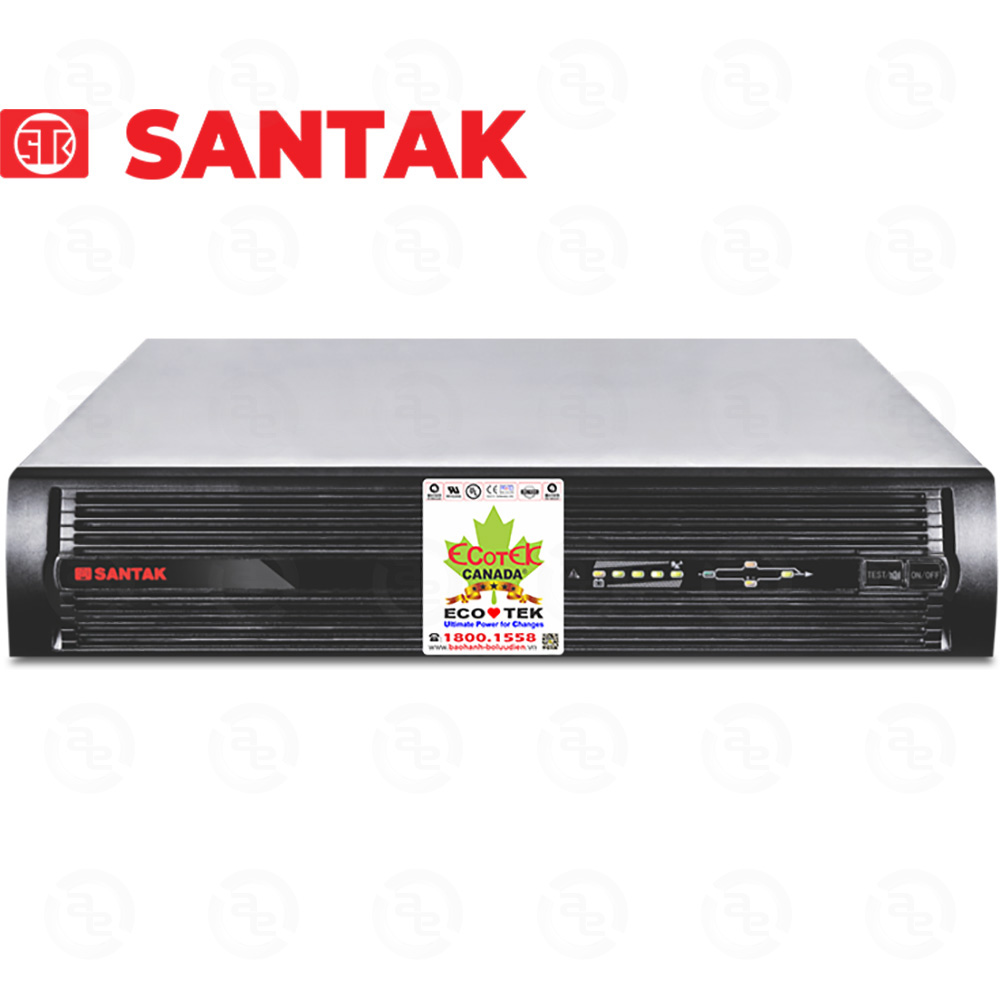 Bộ Lưu Điện UPS Online SANTAK RACK2K (Thông số: 2000VA-1600W-1800W)