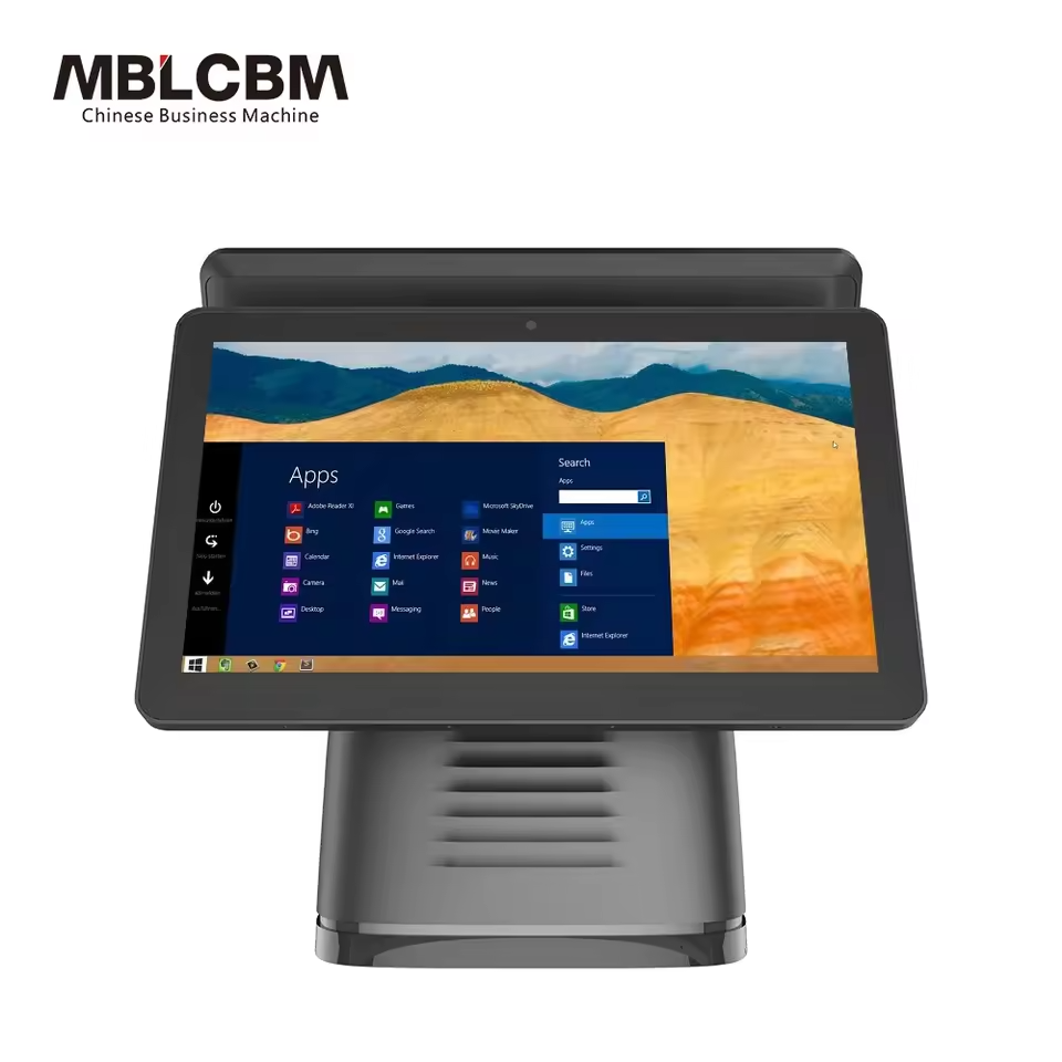 Máy tính tiền cảm ứng màn hình kép MBL-E300 15,6 inch