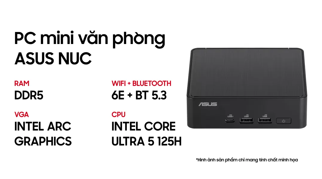 PC Mini Asus NUC 14 Pro Revel Canyon U5