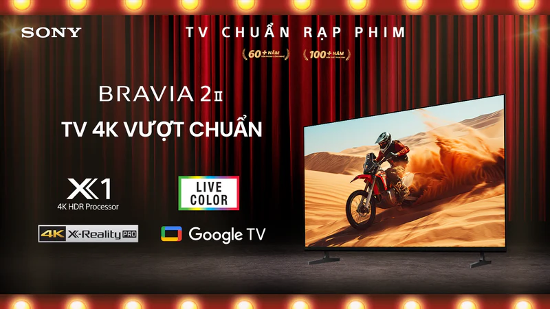 Sony Google TV 4K LED NỀN BRAVIA 2 II 55 inch K-55S25VM2