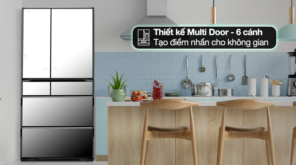 Tủ lạnh Hitachi Inverter 735 lít Multi Door R-ZX740KV X