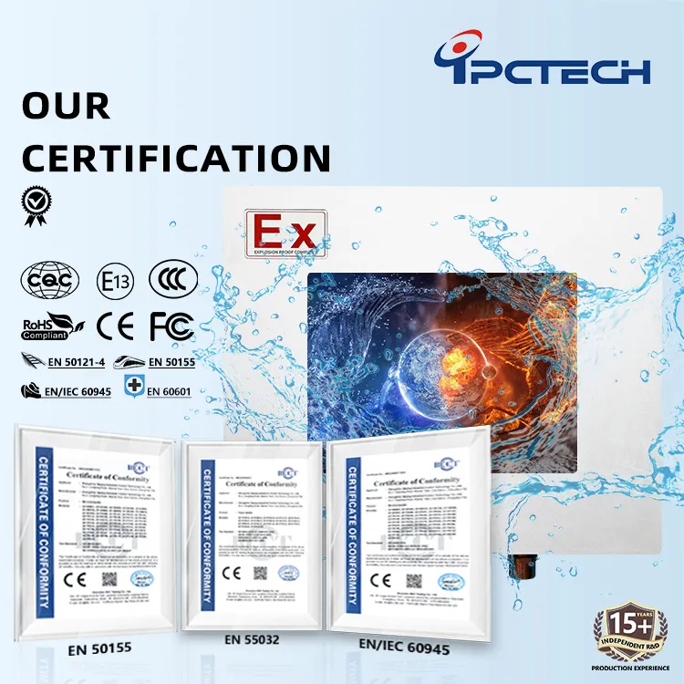 Máy tính bảng công nghiệp cảm ứng bằng hợp kim nhôm ATEX chống nổ OEM/ODM với Hda Alc662, Mic / Line-out ảnh 4