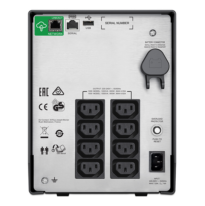 Bộ lưu điện UPS APC SmartConnect SMC1500iC (Tower/ Line interactive/ Công suất: 1500VA/ 900W/ LCD) ảnh 4