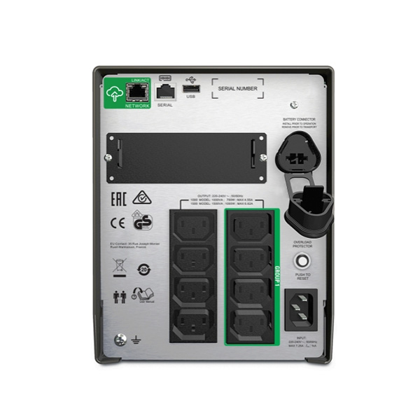 Bộ lưu điện UPS APC-UPS SmartConnect SMT1500IC ( Tower/ Line interactive/Công suất: 1500VA/ 1000W/ LCD) ảnh 2
