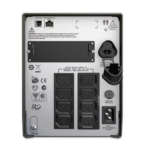 Bộ lưu điện UPS APC Smart-UPS SMT1000IC ( Tower/ Line interactive/Công suất: 1000VA/ 700W/ LCD) ảnh 2